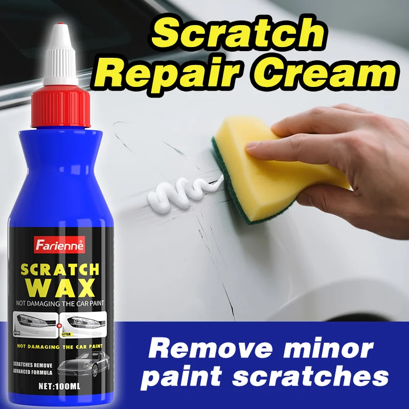 

Крем для удаления царапин Farienne 100 мл: Усовершенствованное средство для восстановления лакокрасочного покрытия, воск для удаления царапин и вихревых следов на кузове, дверях и бамперах автомобиля
