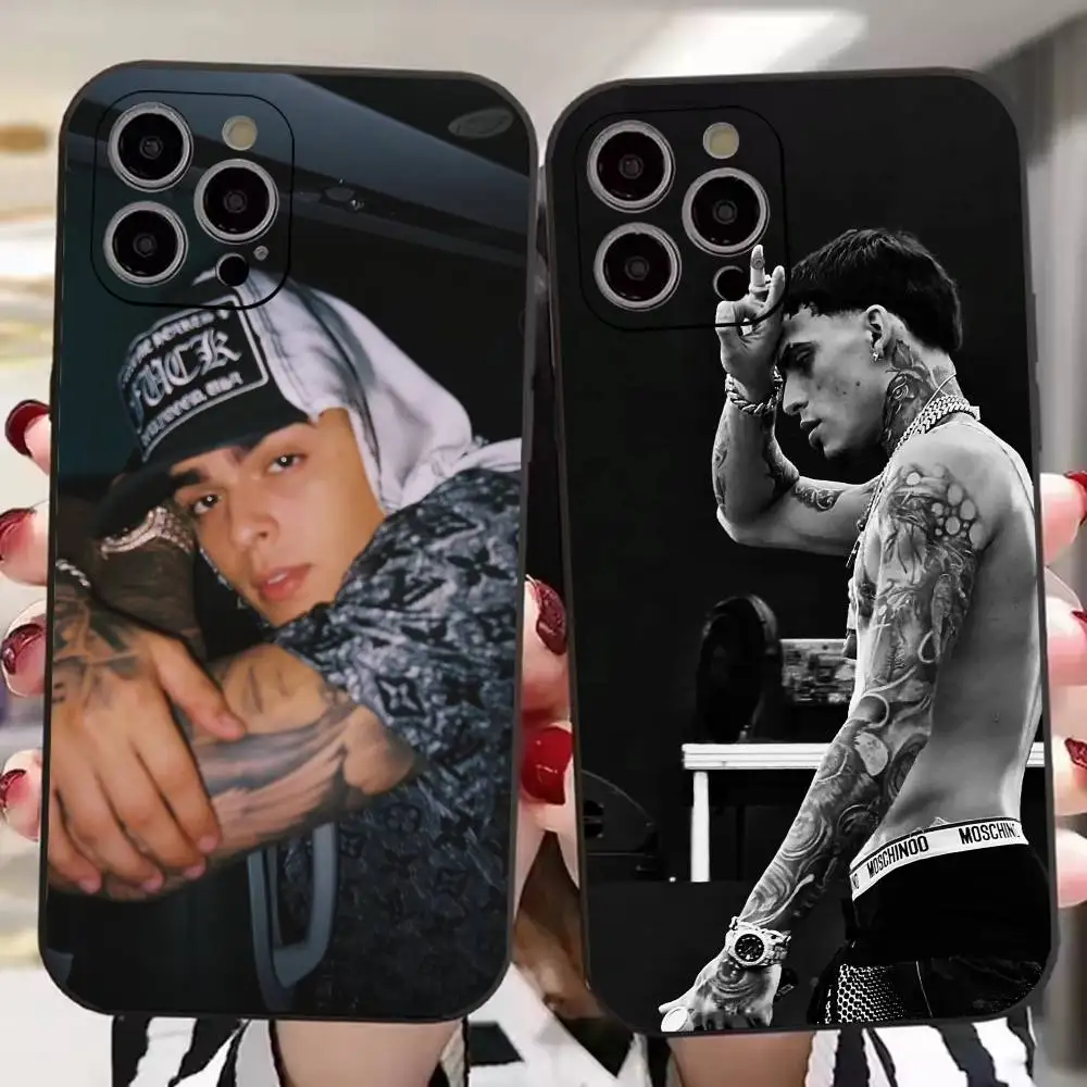 Popular Rapper Luar La L Cool Phone Case For iPhone 17,16,15,14,13,12,11 Plus,Pro Max,XS,Soft Black Cover