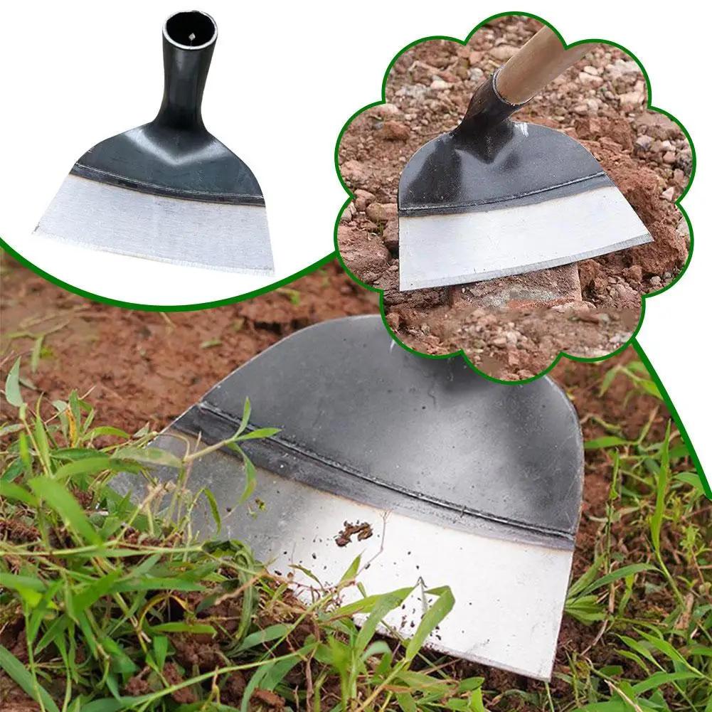 Heavy-Duty เหล็กฟาร์ม Hoe การเกษตร Weeding Hoe ปลูกผักสวนคลายดิน Weeding เครื่องมือสําหรับการเกษตร R5X7