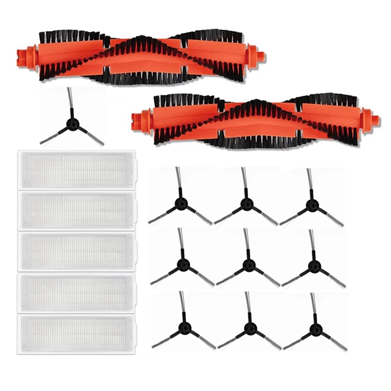 Roller Brush Side Brushes Filters Replacement Parts Kit Suitable For WYZE WVCR200S Robot Vacuum