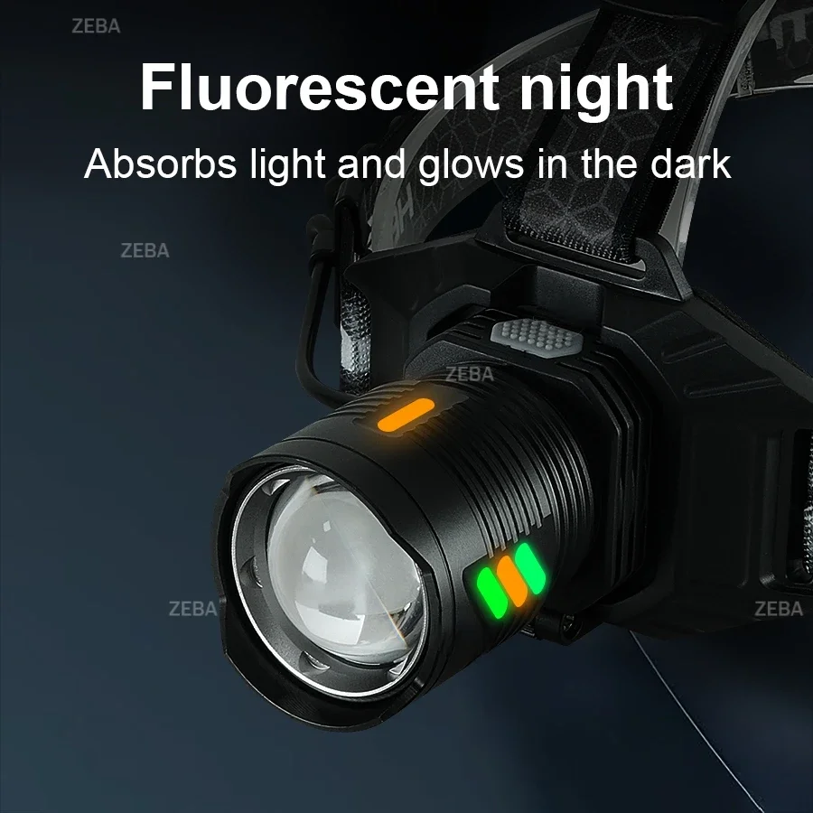 590000000LM Most Powerful LED Headlight Ultra Bright Headlamp Long Shot 3500M Rechargeable Head Lantern 18650 Headlight Outdoor