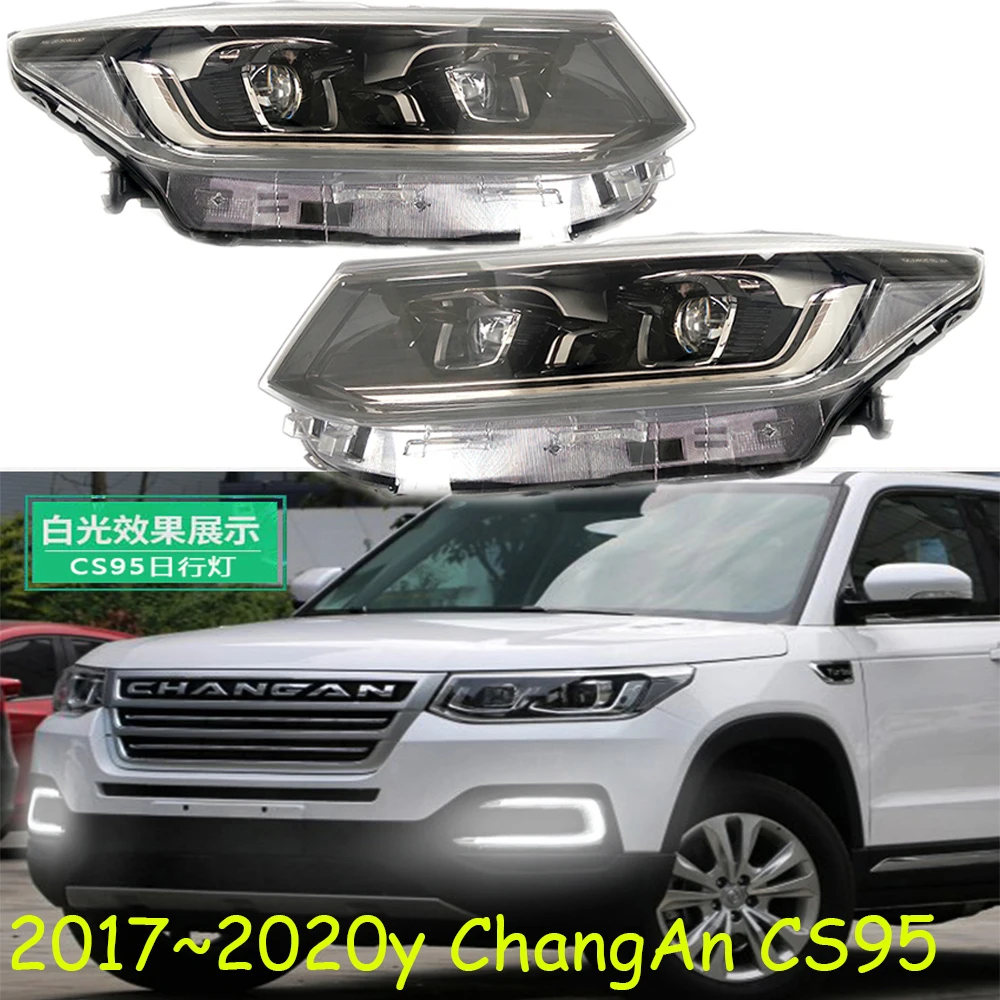 

1pcs car bumper headlamp for ChangAn CS95 headlight LED 2017~2020y car accessories head lamp ChangAn CS95 fog lamp