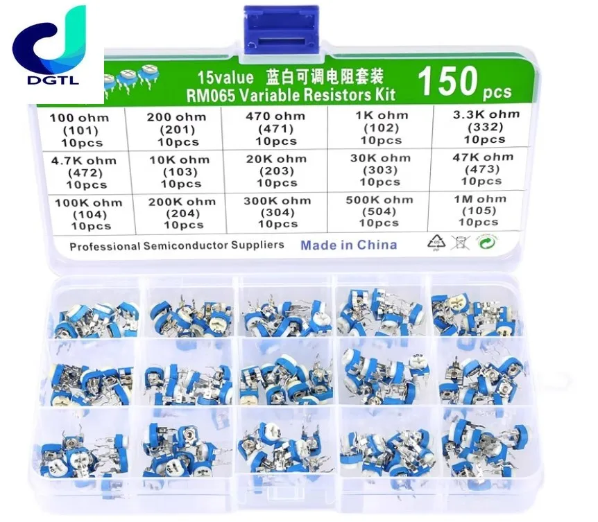150 шт./набор, набор резисторов RM065