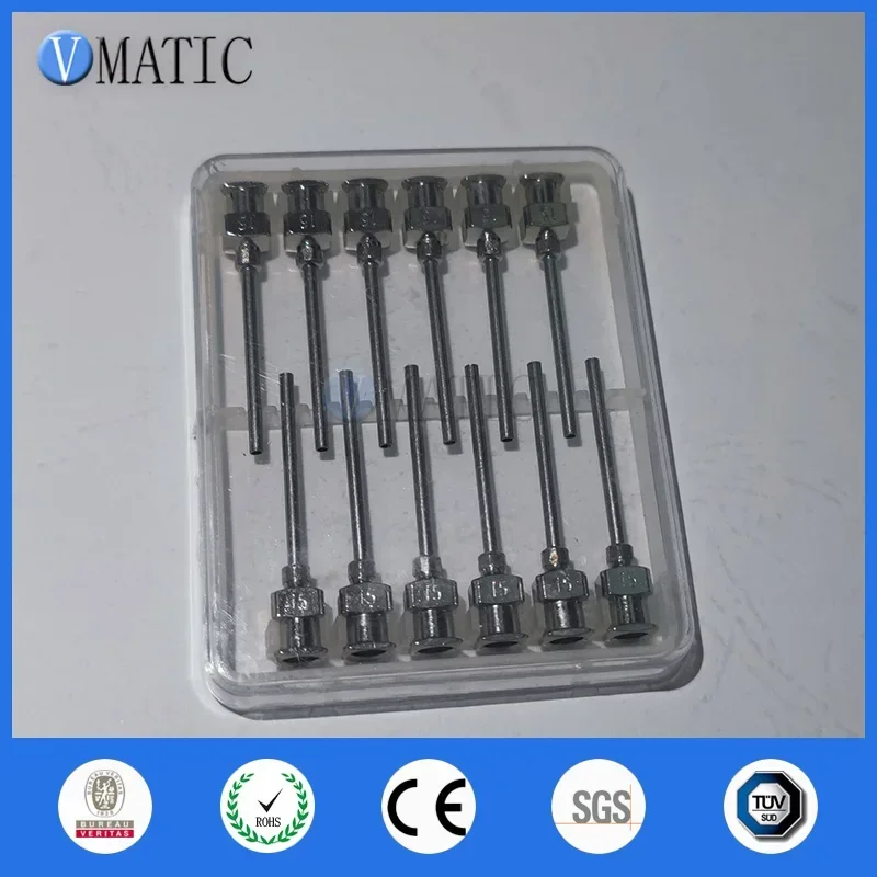 Free Shipping 12Pcs 1 Inch Tip Length 15G High Precision Stainless Steel Needles