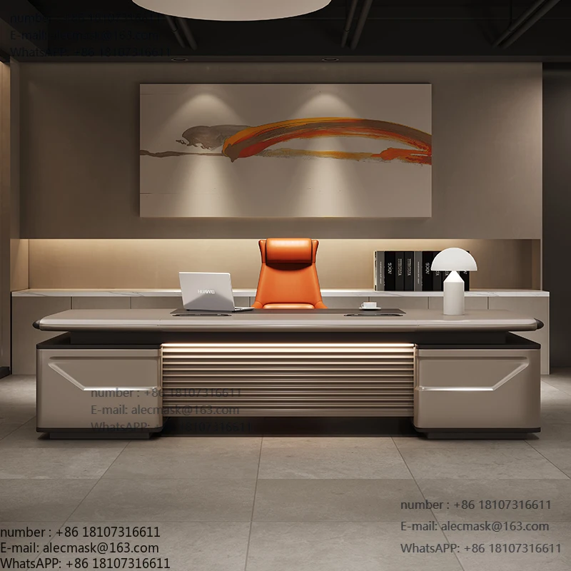 

New modern office furniture luxury boss desk L shape