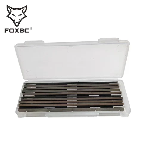 FOXBC 82mm x 5,5mm x 1,2mm HSS hojas cepilladoras para DEKO cepilladora accesorios de herramientas eléctricas de carpintería 3-1/4 ""10 Uds