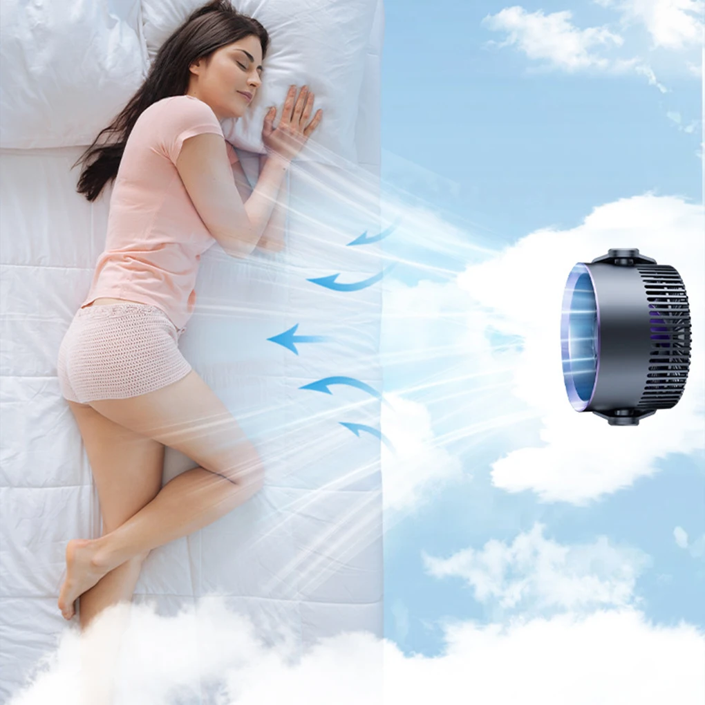 

100-уровневый настольный вентилятор USB перезаряжаемый вентилятор Регулируемый настенный вентилятор Портативная бесшумная зарядка Общежитие Офис Циркуляция воздуха