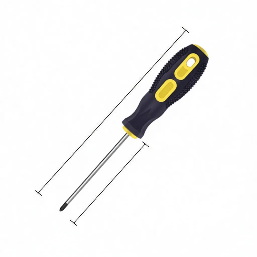 Non Slip Massage Handle Screwdriver Magnetic Chrome Vanadium Steel Bit Manual Repair Hand Tool Furniture Assembly Utility Access