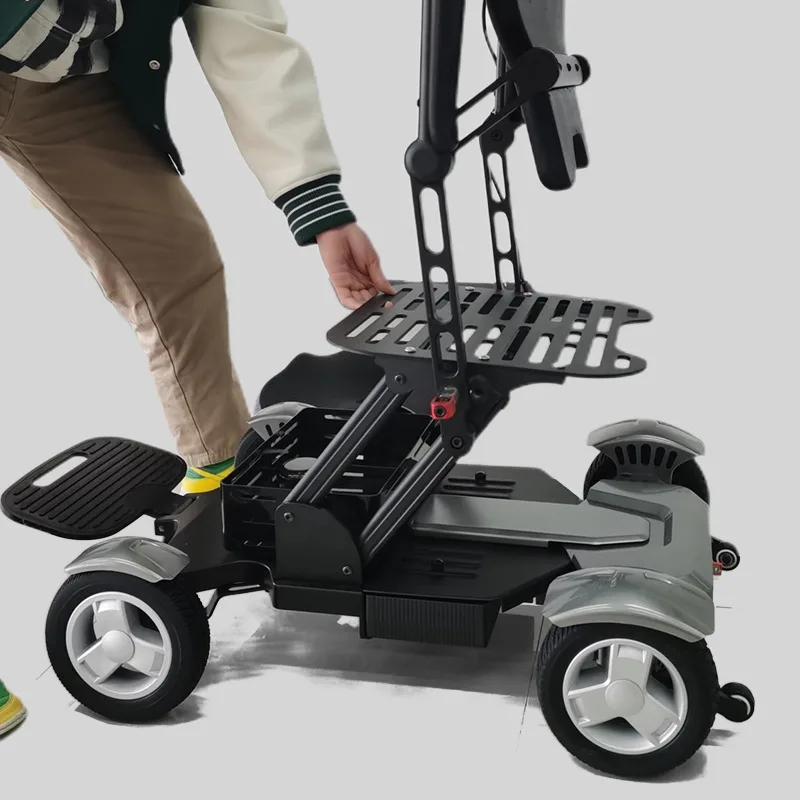 Folding Scooter Travel 4 Wheels Elderly Electric Scooter Disabled Handicapped Folding Mobility Scooter for Seniors
