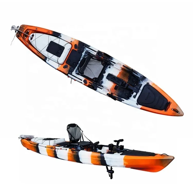 

14ft Dace Pro Angler China Boat Recreational Kayaks Sport Sea Ocean Fishing Sit Fishing Kayak with Pedals Ship To The Port