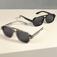 2pcs Unisex Retro Classic Style Sunglasses, Trendy Casual Square Frame Glasses for Everyday Use