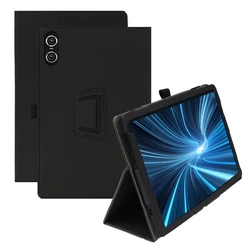 für Teclast T50 Pro Hüllen, Stoffstruktur, PU-Leder, Magnet, Klapphülle, faltbarer Ständer, stoßfeste Tasche mit Stift, Gürtel, Armband