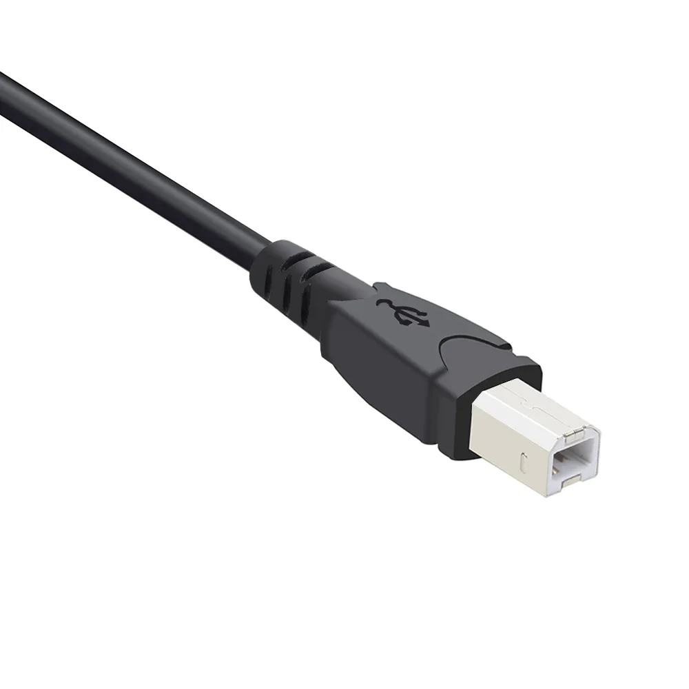 5-жильный кабель USB2.0 без припоя, Удлинительный кабель для передачи данных, с разъемом B «папа» на зеленый, с припоем, квадратный разъем для принтера