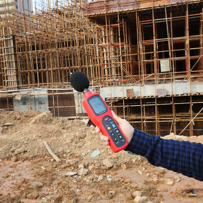 UNI-T UT352 مستوى الصوت متر ديسيبل متر 30 130dB أداة قياس الضوضاء تستر الصوت ديسيبل رصد ماكس دقيقة إنذار سجل