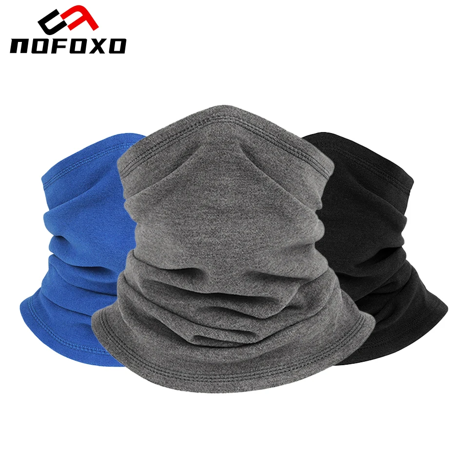 AliExpress nofoxo NOFOXO Winter Neck Cover Mask hermal Sports Mask Warmer Neck Gaiter Men Women Hiking Outdoor Scarf Cycling Camping Face Cover