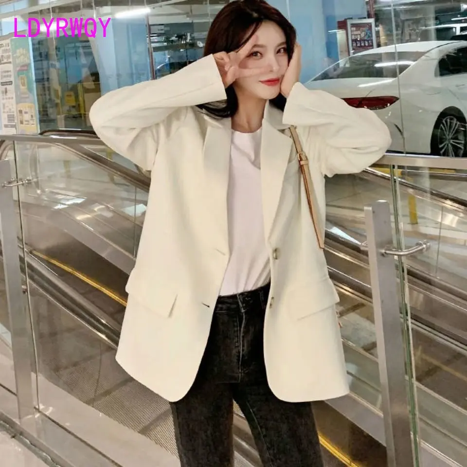 

2022 spring new suit jacket female small figure Korean version of leisure students British style suit occupation