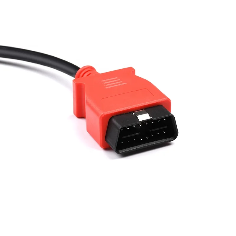 Factory Customized Red Overmolded Extension OBD2 Male to DB25 Female Cable for Car