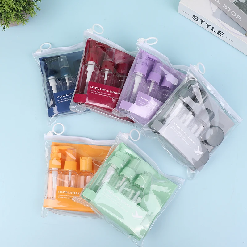 Travel Bottles Kit Spray Portable Split Cosmetic Samples Empty Bottles Travel Sets Of Skincare Water Lotion Shampoo Cream