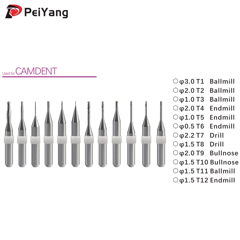 

Фрезы для металлообработки Camdent SDM5T, диаметр хвостовика 6 мм, блок для зуботехнической лаборатории, фрезы Camdent