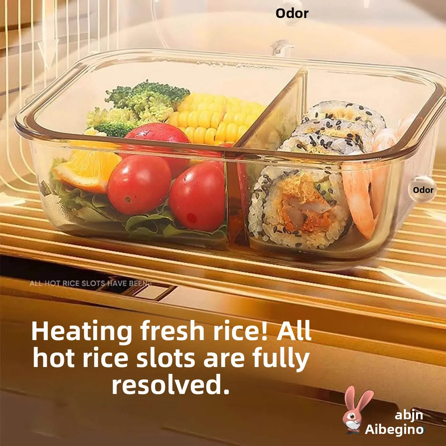 Leakproof Glass Lunch Box Microwave Safe Heating Container Portable Meal Box Compartmentalized Bowl for Office Workers