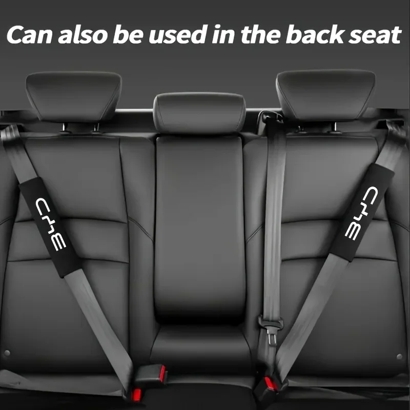 2PCS A Set of Two Car Shoulder Pads Made from Soft And Comfortable Plush Safety Belt Protection, Suitable for BYD Models.