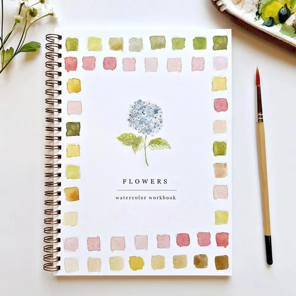 

Beginner-Friendly Watercolor Workbooks Art Crafts with Paint Brush 12 Colors Watercolor Paint Set Kid Entertainment Painting