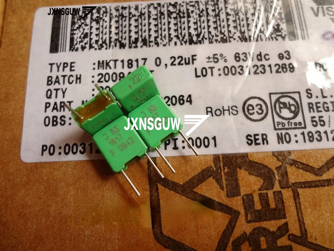 

20PCS NEW Original VISHAY ERO MKT1817 0.22UF63V P5MM 224/63V Film capacitor ERO1817 0.22UF 63V 220N 224