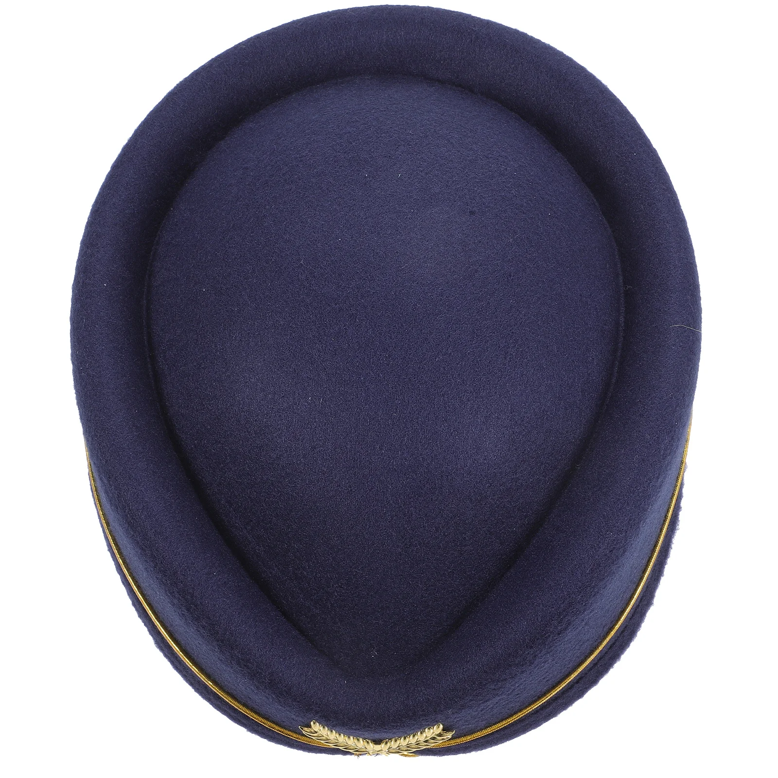 

DEARMAMY Flight Attendant Woolen Beret Stewardess Uniform Cosplay Hat