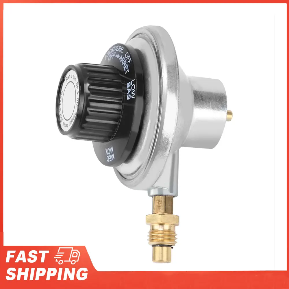 

Low Pressure Adjustable Regulator Zinc Alloy 1"‑20UNF Propane Gas Low Pressure Adjustable Regulator Control Valve BBQ Grill