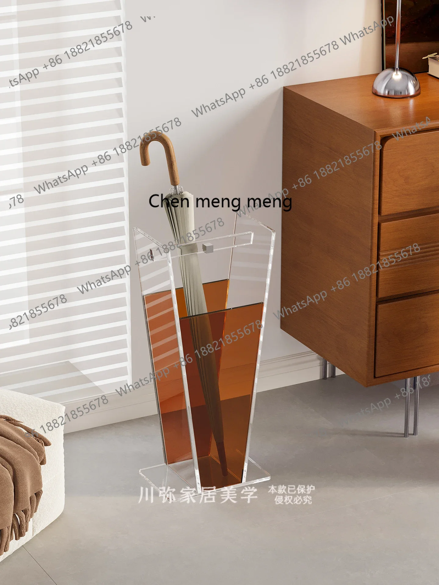 Umbrella storage rack Acrylic household door floor umbrella bucket entrance umbrella rack