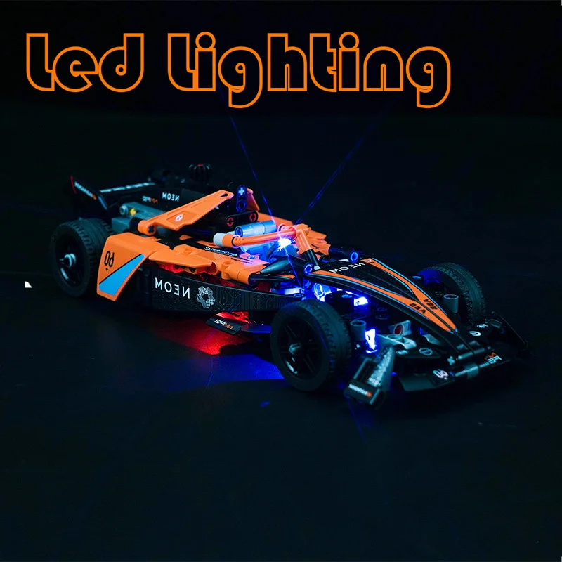 Lighting Set For Car Technic 42169 NEOM McLarensed Formula E Team Not Include Building Block (Only Led Light Kit)