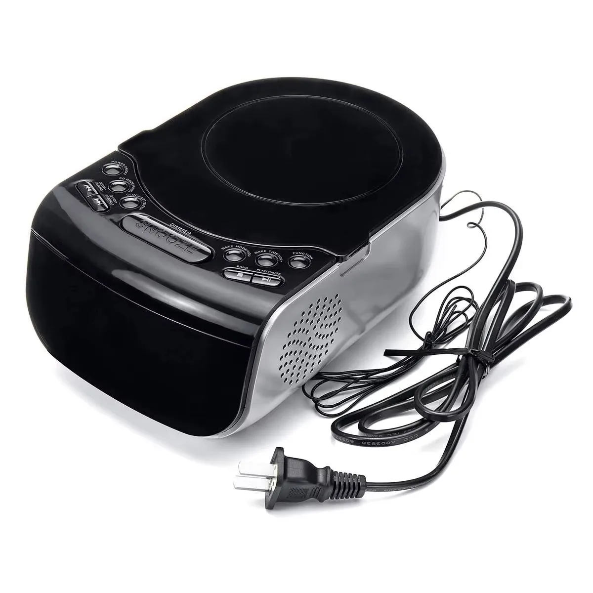 CD Player Portable Home Audio Boombox with Control FM Radio Built-in HiFi Speakers USB MP3 Alarm clock view 5