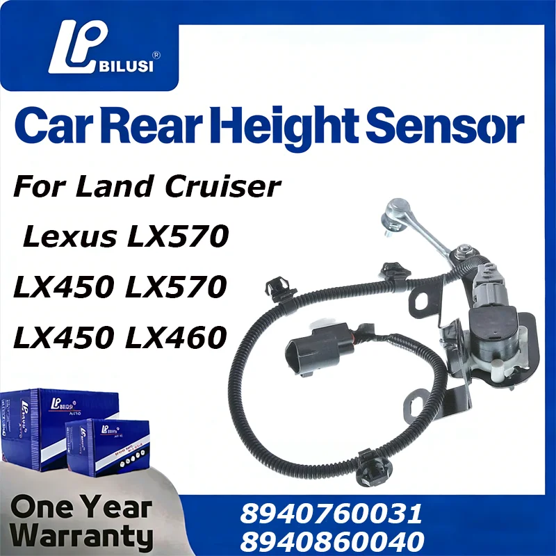 

Bilusi Suspension Rear Left Right Height Sensor for Land Cruiser Lexus LX570 LX450 LX570 LX450 LX460 8940760031 8940860040