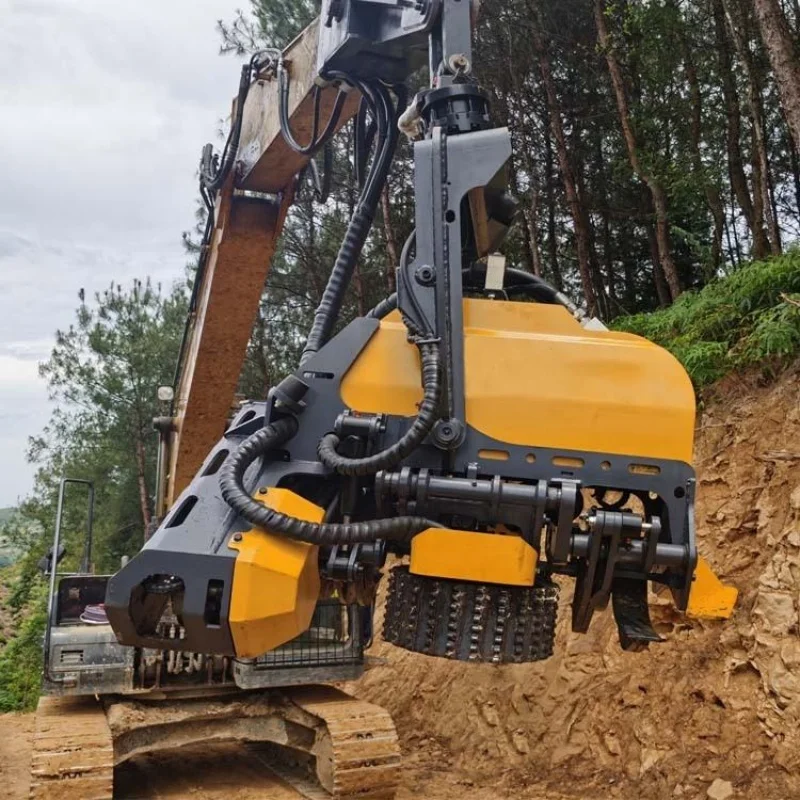 Excavator Automatic Wood Processing Machine With Hydraulic Drive For Fast And Accurate Timber Cutting Tasks