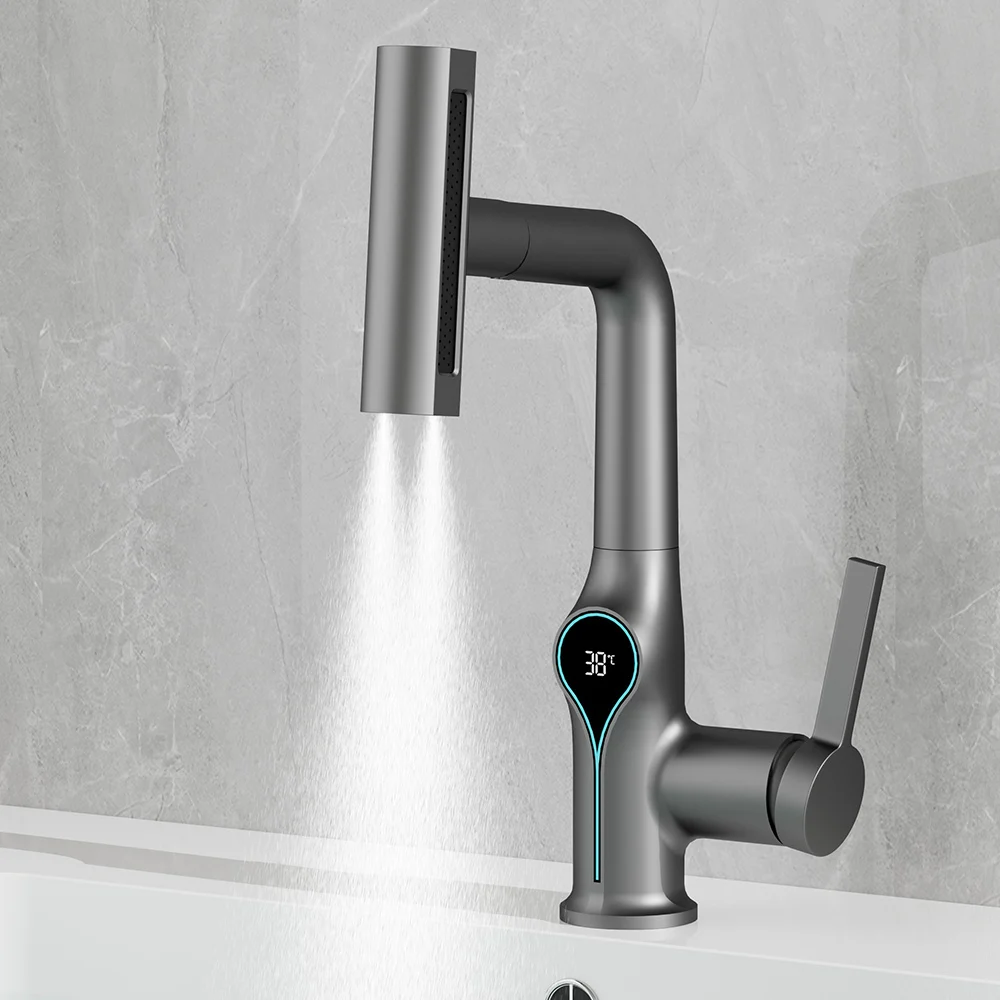 Digital Faucet with Temperature Display and Flow Mode 6
