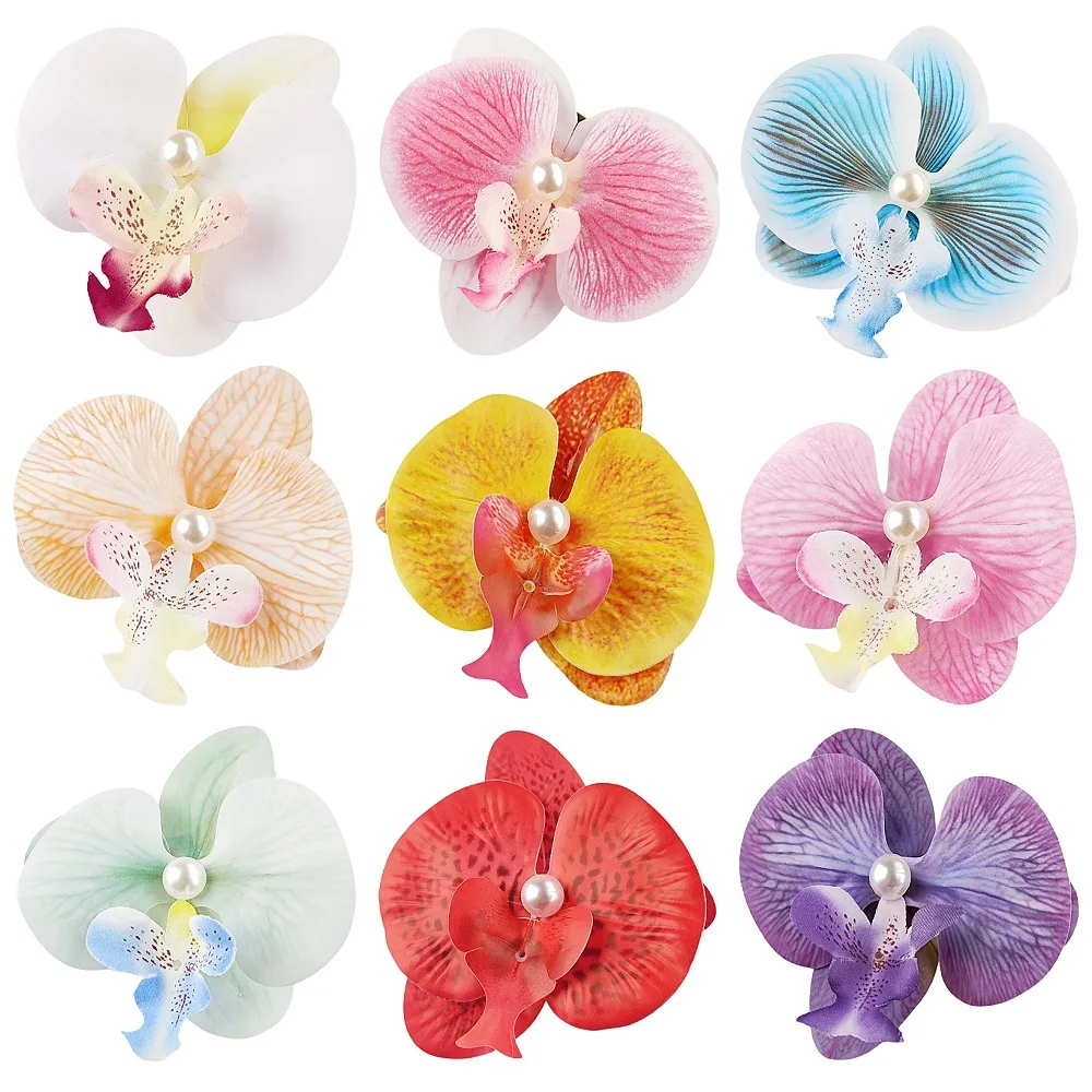 

Fashion fabric simulation egg flower hairpin bangs broken hair edge clip fashion braided hair duck bill clip hair accessories