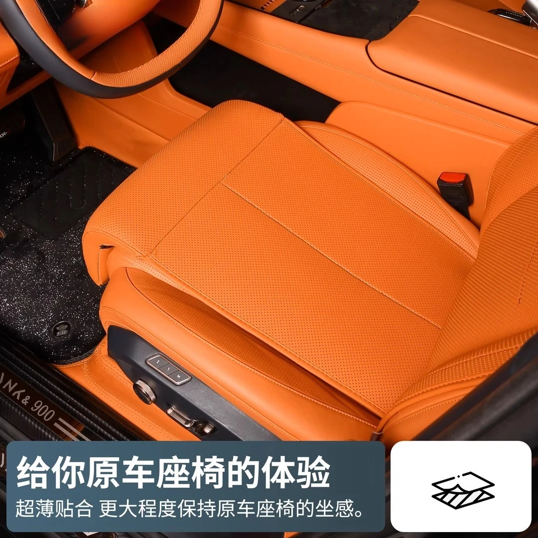 ل Lynk & Co 900 2025 2026 وسادة مقعد السيارة تنفس الجلود طول الساق الراحة دعم وسادة غطاء مقعد حامي الملحقات