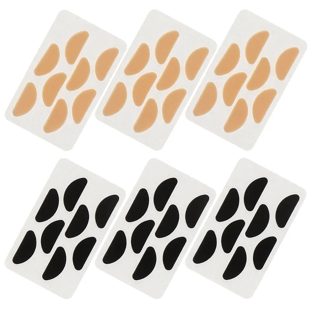 

12 Sheets Non-Slip Nose Pads Eva Skin-Friendly Adhesive Glasses Nose Cushions for Eyeglasses Sunglasses Glass Repair Parts