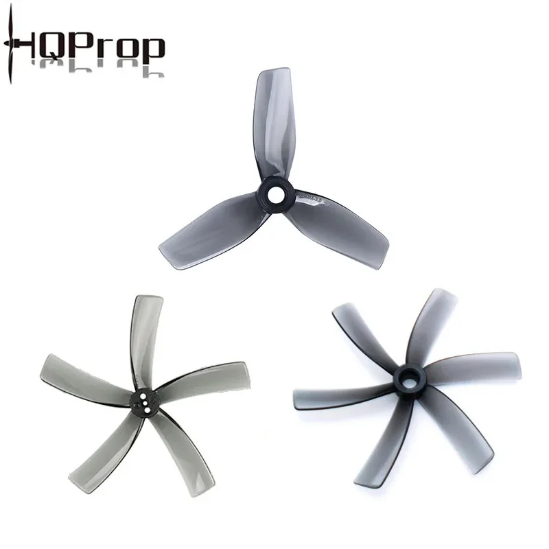 HQProp Duct 75mm 3-blade T75mm 5-blade 75mm 6-blade Propeller 3inch CW CCW Grey Poly Carbonate for RC Cinewhoop Racing Drones