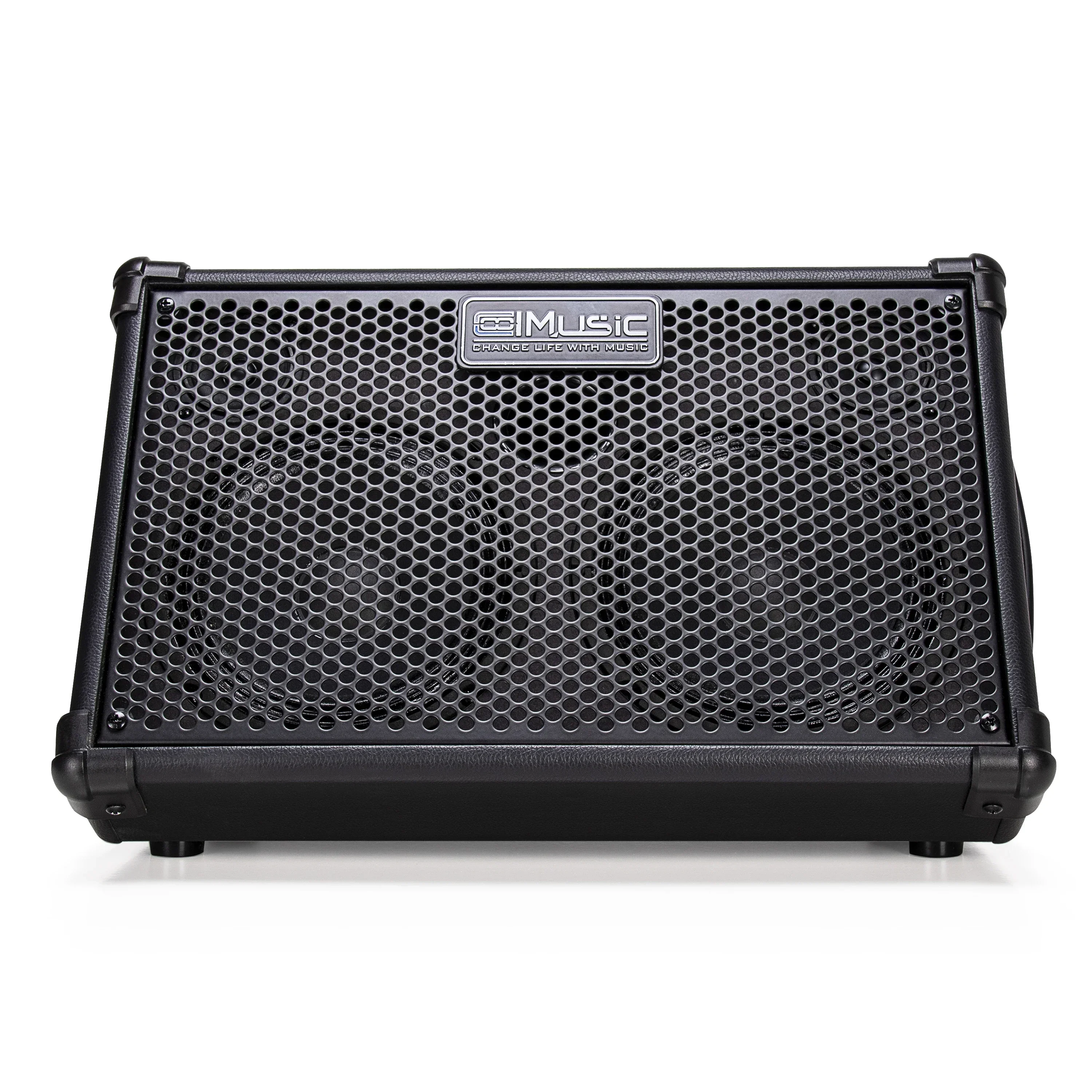 COOLMUSIC BP40D Musical Instruments 80 Watts Busk Amplifier Speaker for Acoustic Guitar Vocal Speakers for Karaoke at Home