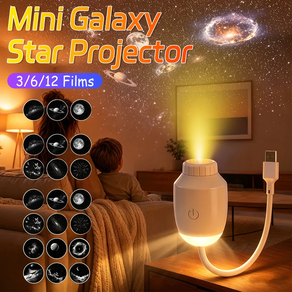Space Projectors Night Light Plug and Play Galaxy Light Star Projectors Smart Night Light Projector for Kids Bedroom Room Decor