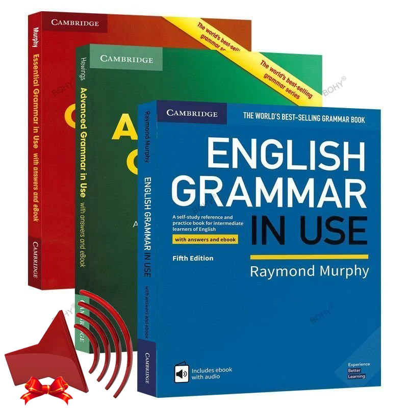 Cinta de inglés para uso en el hogar, instrumento de enseñanza de la gramática inglesa esencial avanzada, con libros de Audio gratis, envía tu correo electrónico