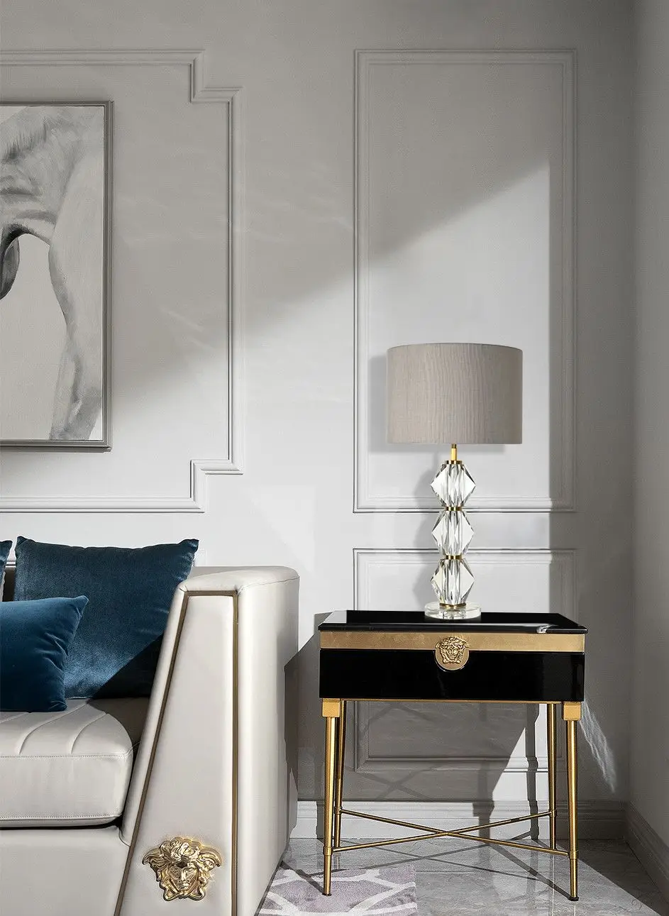 New Product Fashionable Creative Design K9 Crystal Desk Light Elegant Lobby Corridor Led Table Lamp