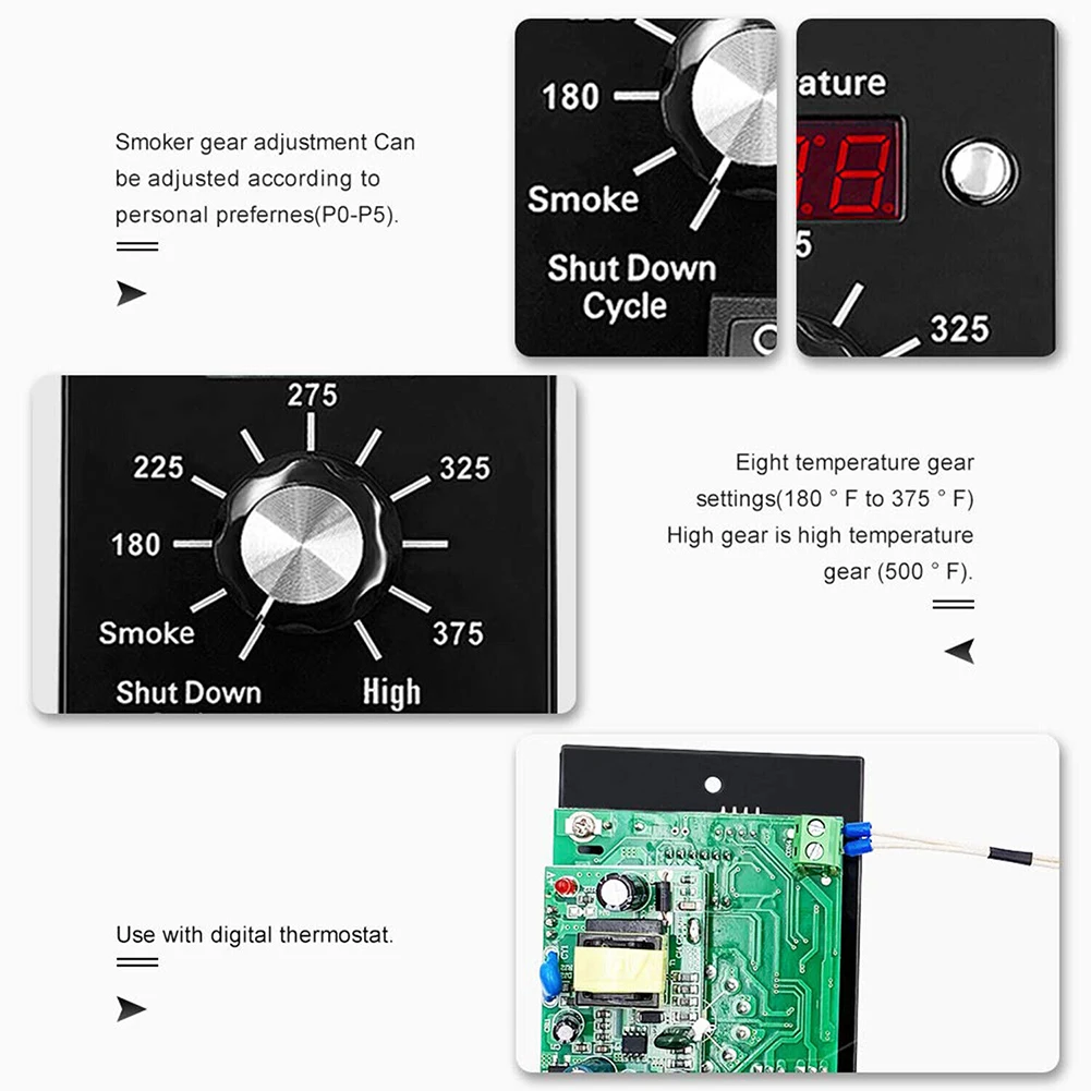 Upgrade Your Grill to Level with Digital Thermostat Kit BBQ Grill Replacement Parts for TRAEGER Pellet Wood