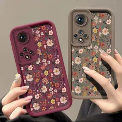 Romantic Flowers Pattern Phone Case For Huawei Honor 50 90 20 8X Y7A X9 X30 9X 50SE Magic 5 Pro Shockproof Silicone Soft Cover