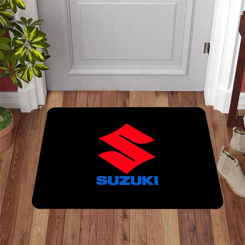 S-Suzukis Motorsports Racing Car Rug Room Mat Custom Bedroom Carpet Kitchen Door Mat Entrance Door Can Be Custom Family Carpet