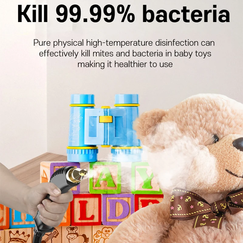 Odkurzacz parowy 1500W 105 ℃   Generator pary do sterylizacji w wysokiej temperaturze, urządzenie gospodarstwa domowego do czyszczenia klimatyzacji i kuchni.