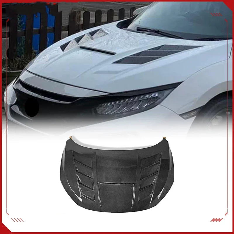 

Carbon Fiber Engine Cover for Honda civic FK8 FK7 TypeR modified Bonnet hood scoop body kit Car Accessories