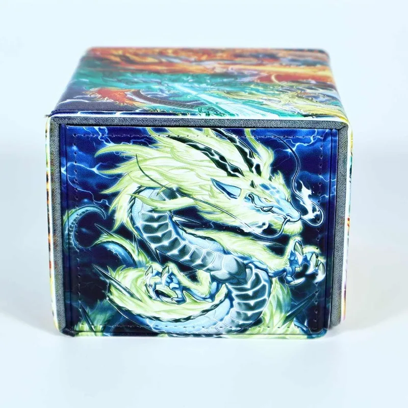 يو غي أوه! Tenpai Dragon Chundra Series Board بطاقة الألعاب الجلدية صندوق الامتصاص المغناطيسي لعبة جمع بطاقة صندوق حماية الهدايا
