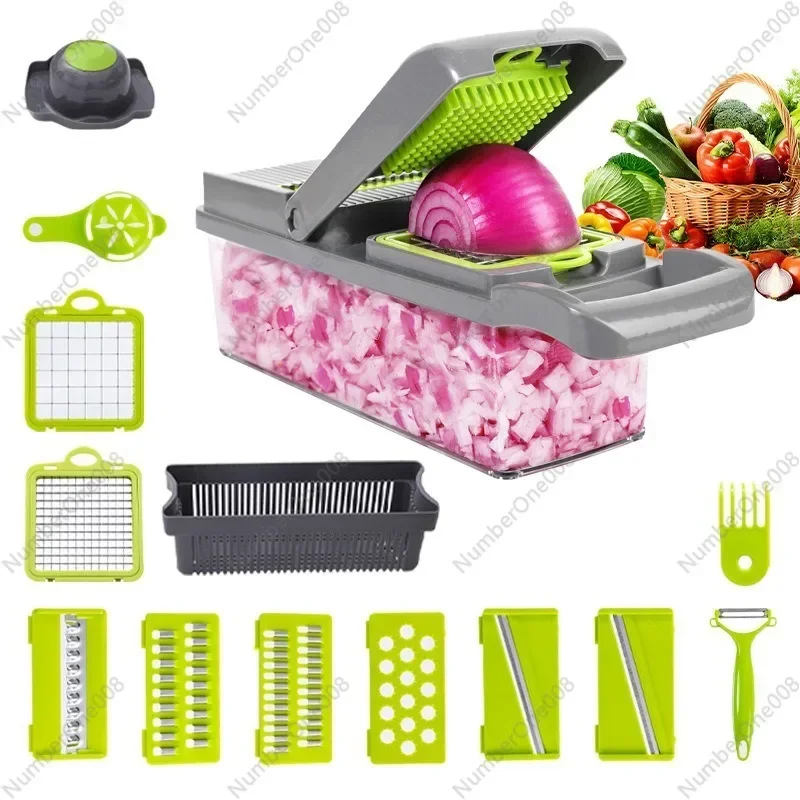 

Kitchen Vegetable Cutting Artifact Household Multifunctional Vegetable Cutter Potato Vegetable Cutter Slicer Salad Cutter Grater